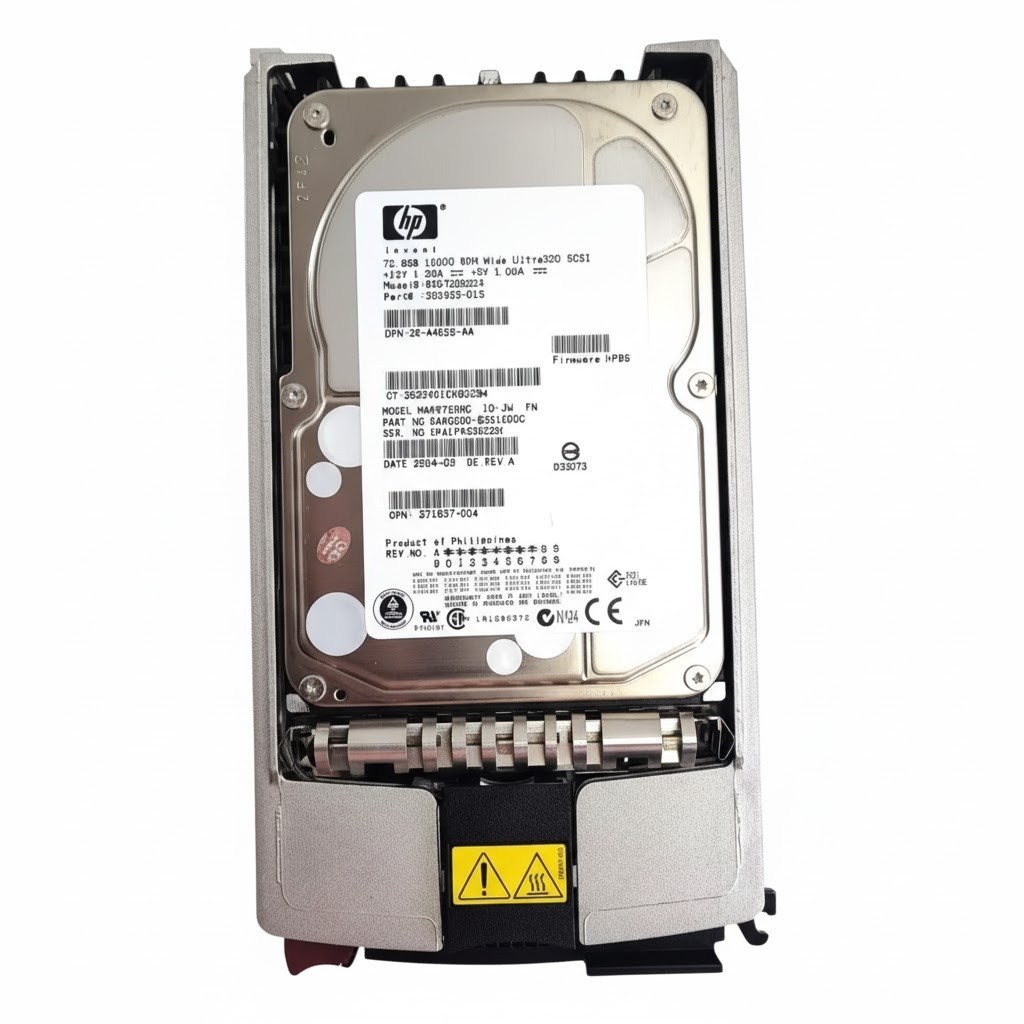 72.8GB SCSI (80 Pin Ultra-320) 3.5"" 10K (With Caddy) HDD - 289042-001