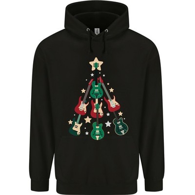 Lustige Weihnachten Gitarre Tree Rock Musik Kinder Kapuzenpulli