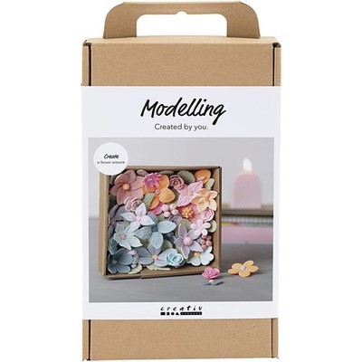 Creativ Company DIY Kreativ Set Modellieren, Blumen, Pastellfarben