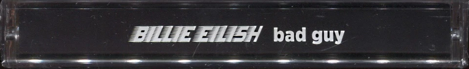 YELLOW CASSETTE----  BILLIE EILISH bad guy TAPE Single                      1104 - Image 2 of 2