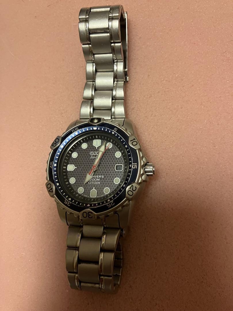 Citizen Eco-Drive Mens Oxy Watch with Operation Confirmed