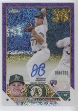 2023 Topps Chrome Rookie Purple Speckle Refractor 55/299 Jonah Bride Auto 0o6m