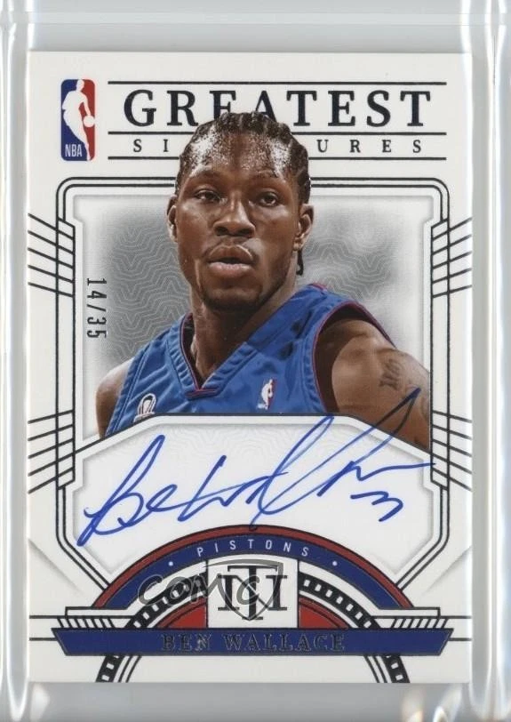 Ben Wallace Basketball Autographed Sports Trading Cards