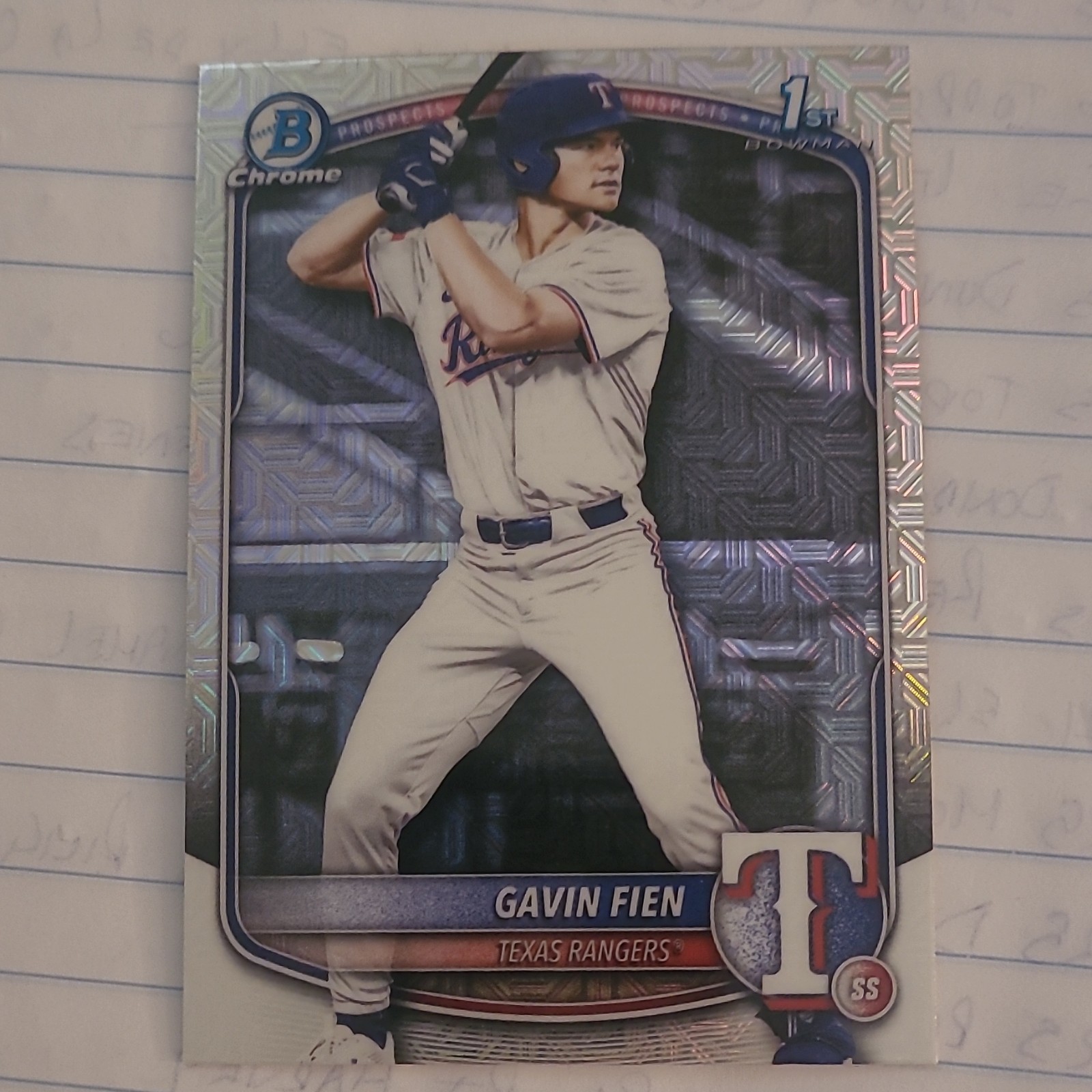 2025 Bowman Draft Chrome Gavin Fien Mojo Refractor #BDC-15 1st Bowman Prospects