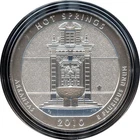 2010 .999 5 oz Silver Hot Springs Park Coin in Original Box and Papers + Bonus