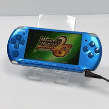 Sony PSP 3000 Vibrant Blue Tested Game Console Only (No Memory/No Battery) #39