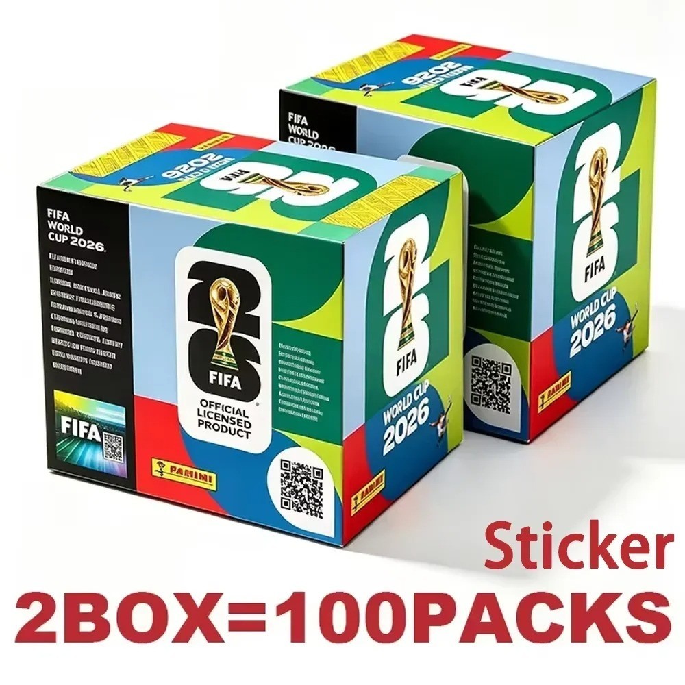 2026 Panini FIFA World Cup Sticker Collection Box – 100 Sticker Packs US VERSION