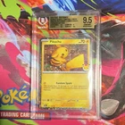 Pokemon TCG SV Pikachu 051/162 Prerelease Stamped Holo Promo Eng BGS 9.5