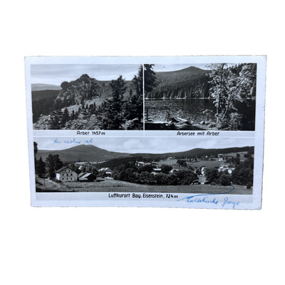 Postkarte AK Bayerisch Eisenstein Arber Ortsansicht Gelaufen 1965 Ansichtskarte