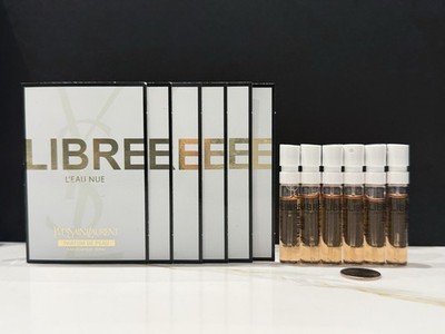 6 X YSL Libre L Eau Nue Parfum de Peau 2ml Spray Samples | 2025 Fresh | New