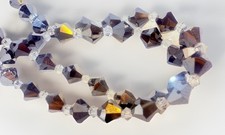 Swarovski Crystal Beads Bicone 6mm 2mm Spacers Qty:44