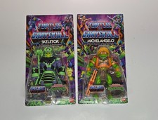 Mattel MOTU x TMNT Turtles of Grayskull Skeletor Michelangelo