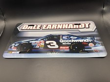 Vintage Metal License Plate Dale Earnhardt #3...