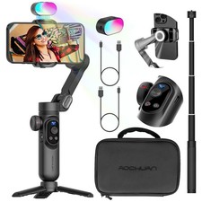 AOCHUAN Smart X Pro 3-Axis Smartphone Gimbal OLED RGB Light Kit Pro Combo 1 