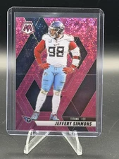 2024 Panini Mosaic - Jeffery Simmons #215 No Huddle Pink Mosaic Prizm /20