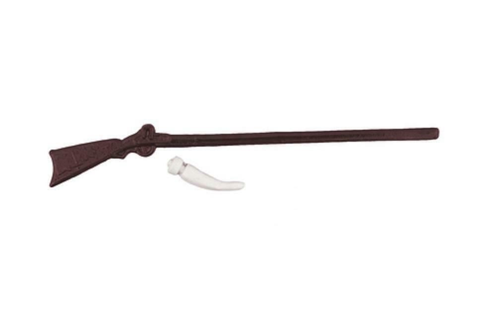 Dolls House Rifle Gun & Powder Horn Miniature 1:12 Scale Ornament Accessory