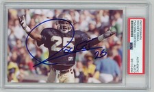 Raghib ROCKET ISMAIL Signed Photo - NOTRE DAME Fighting Irish NCAA Football -PSA