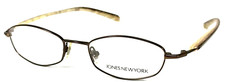 JONES NEW YORK J401 1R5 NOS Brown Matte Womens Eyeglasses Frame 49-18-135