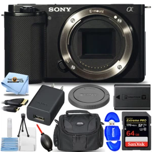 Sony ZV-E10 Caméra sans miroir (Body, Black) ILCZV-E10/B - 7PC Ensemble d'accessoires