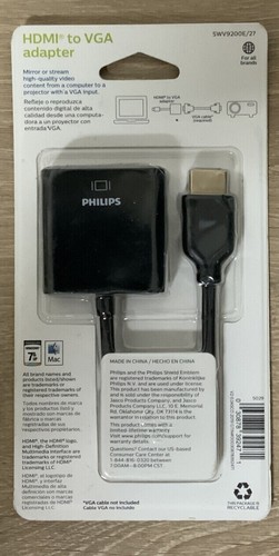 📀 Philips HDMI To VGA Adapter - NEW - Picture 2 of 2
