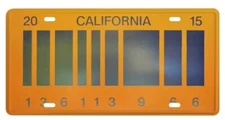 Set of 2 Back to the Future OUTATIME & Futuristic Barcode Delorean License Plate