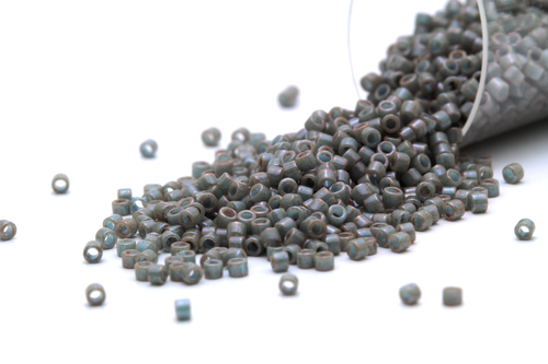 Opaque Blue Grey Seed Beads DB-652 | eBay
