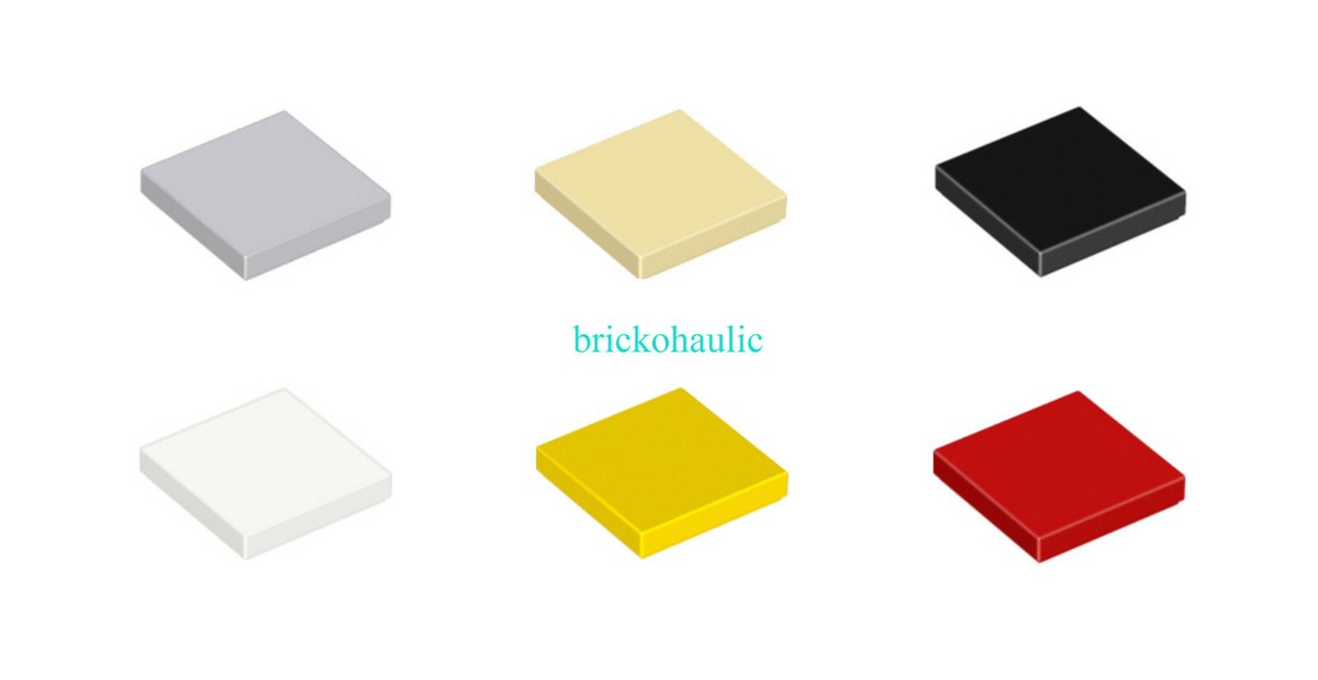 Lego Tile x with Groove Flat Smooth Parts Pieces Lot ALL