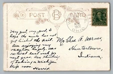 Westhope Ohio OH Henry County 1908 Type 2/2 Doane Cancel Postcard DPO