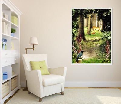 3D Wald Kitz 477 Gerahmt Poster Daheim Dekor Drucken Malerei Kunst AJ