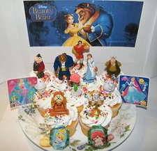 Beauty and the Beast Cake Toppers Cupcake Decorations Set with 10 Figures
