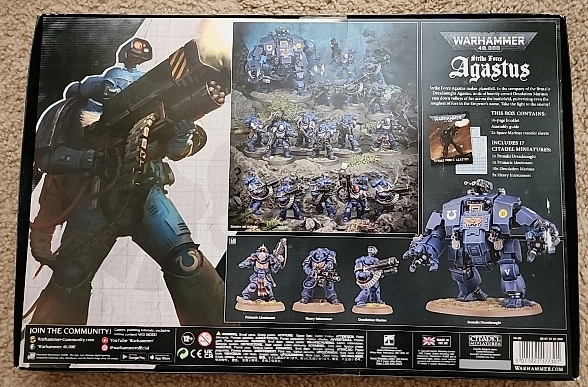WARHAMMER 40,000 スペースマリーン アガストゥス スペースマリーンに増援軍到来(アガストゥス他) | ミニチュア