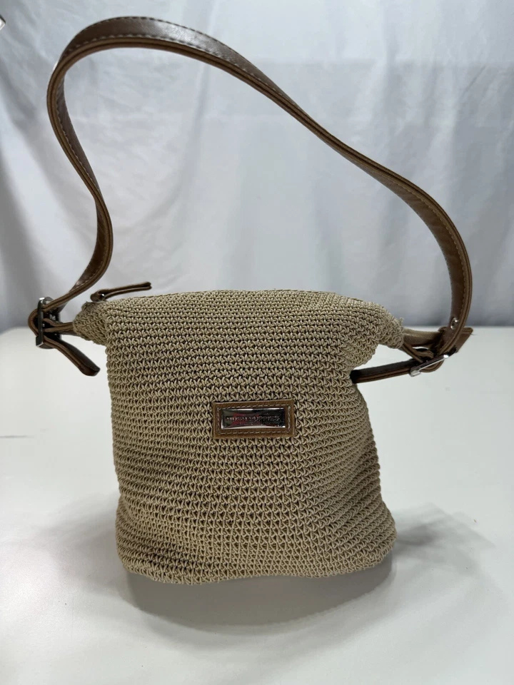 Hush Puppies Crossbody Bag Leather Tan Brown Adjustable Strap Purse Tote Foto 2 de 4