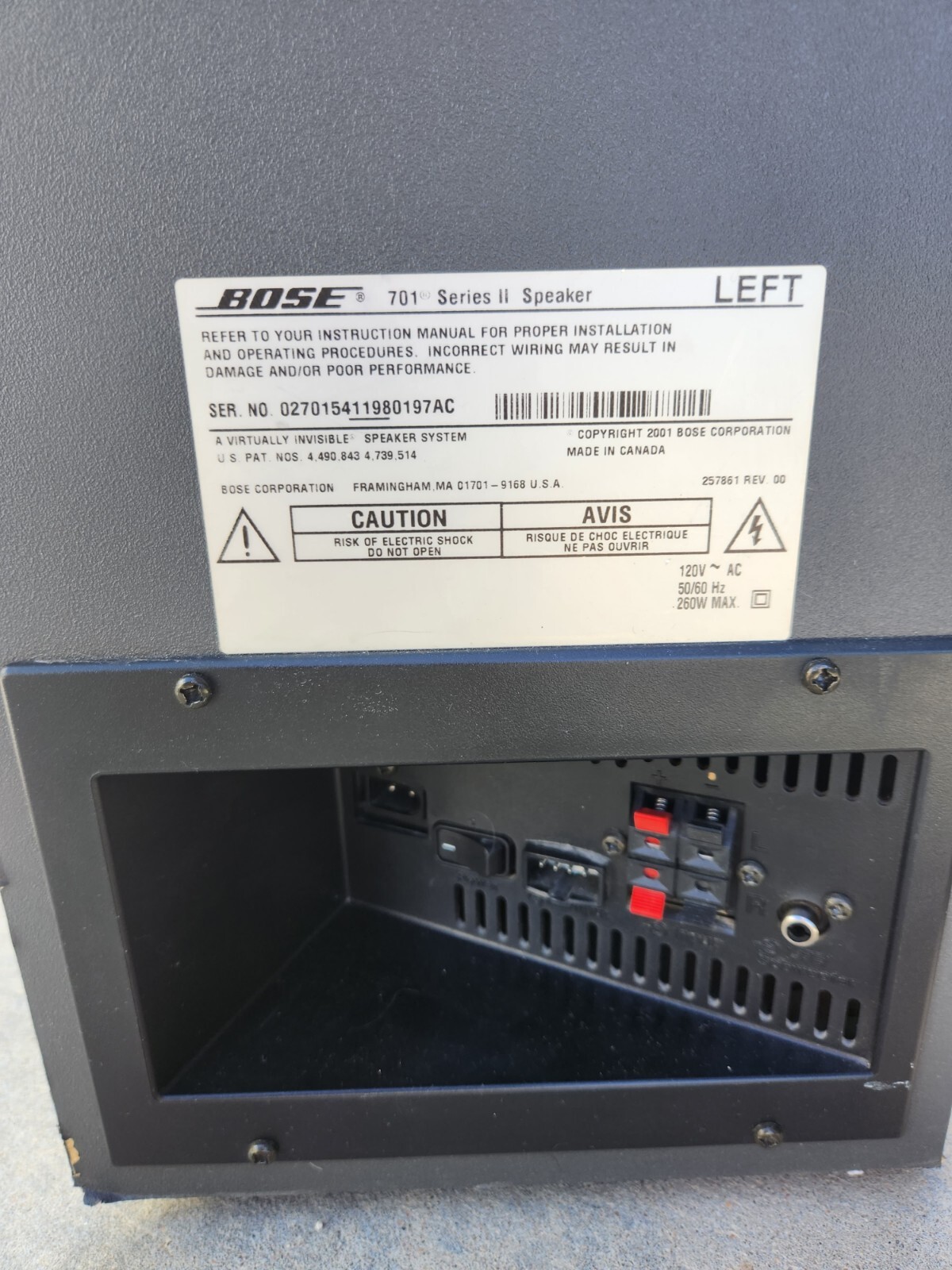 Bose 701 series II and bose 601 IV eBay