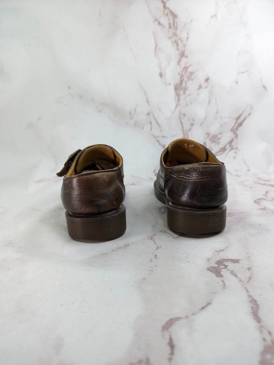 Vtg Dr Martens Shoe Womens 9.5 Leather Monk Strap Buckle  display picture 1