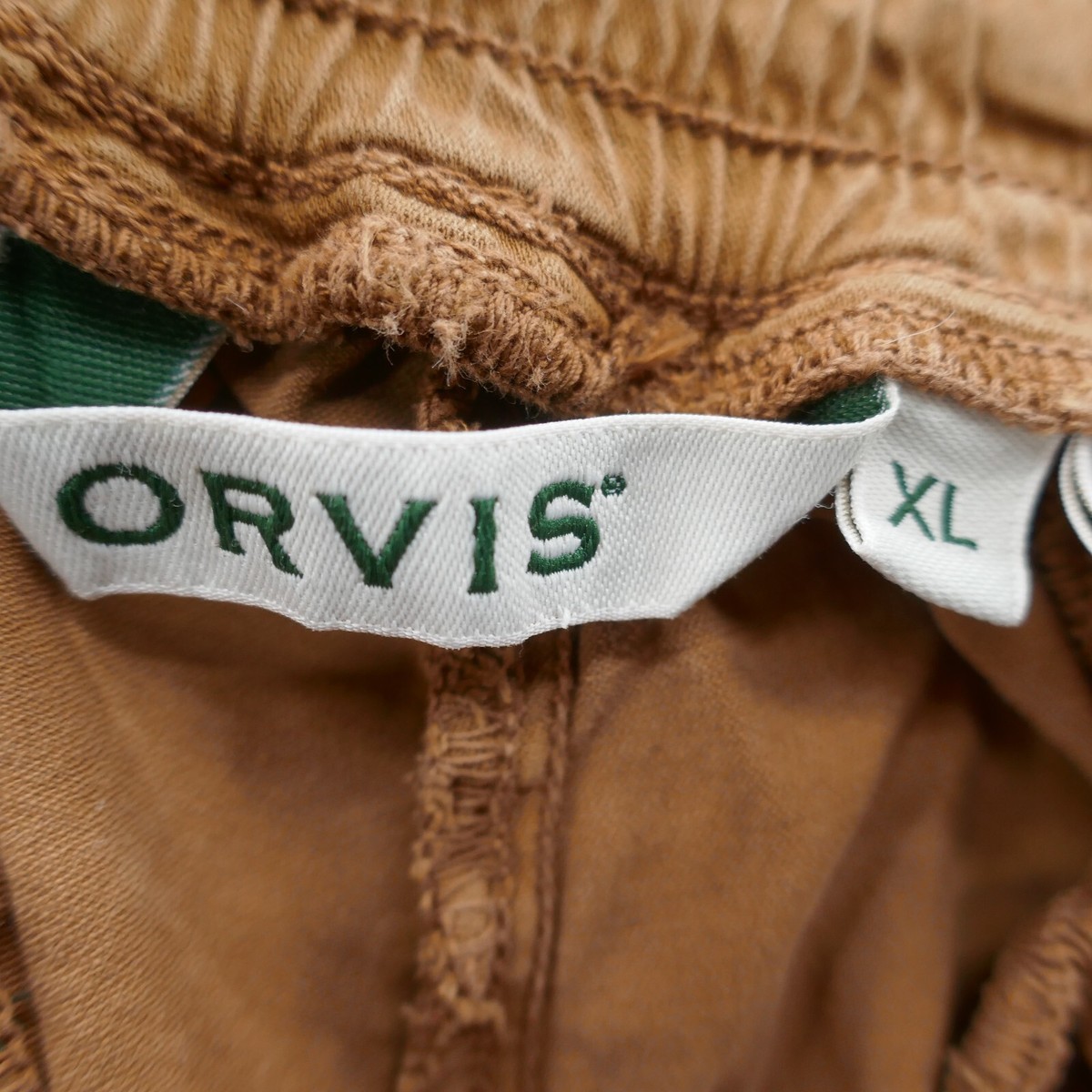 Orvis Mens Tencel Explorer Ankle Pants XL 38x27 Brown Drawstring