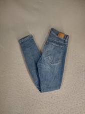 Aeropostale Womens Jeans 4 Regular Blue High Rise Jegging Distressed 5 Pockets