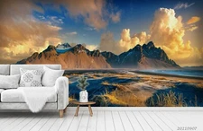 3D Mountain Clouds Wallpaper Wall Mural Removable Self-adhesive Sticker5423
