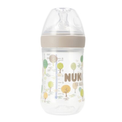 4008600420705 NUK Butelka ze smoczkiem silikonowym 260 ml M For Nature mix kolor