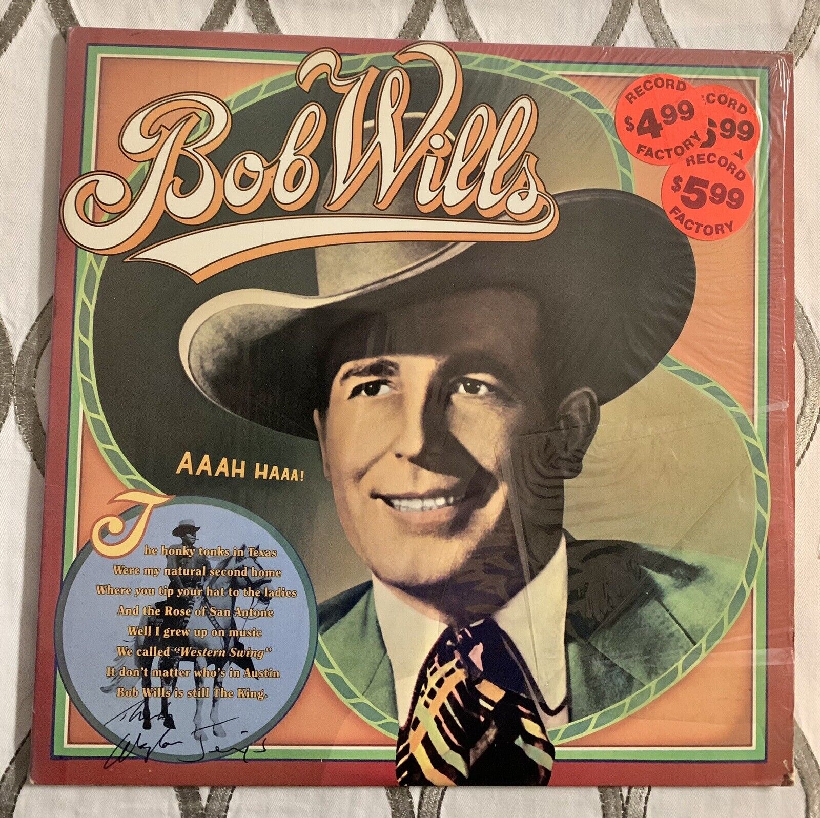 BOB WILLS AAAH HAAA! 1982 Vinyl LP Record Columbia FC 37468 VG+ Country