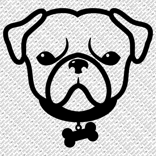 PUG DOG PUPPY ANIMAL FRIENDS CAR WINDOW VINYL DECAL STICKER (P-01) | eBay