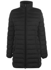 Napapijri Ava Long Jacket Ladies Thermal Insulated Coat Uk 10 Small New #ij1