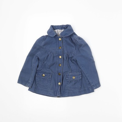 H\u0026M Girls Black Denim Jacket Size 18-24 