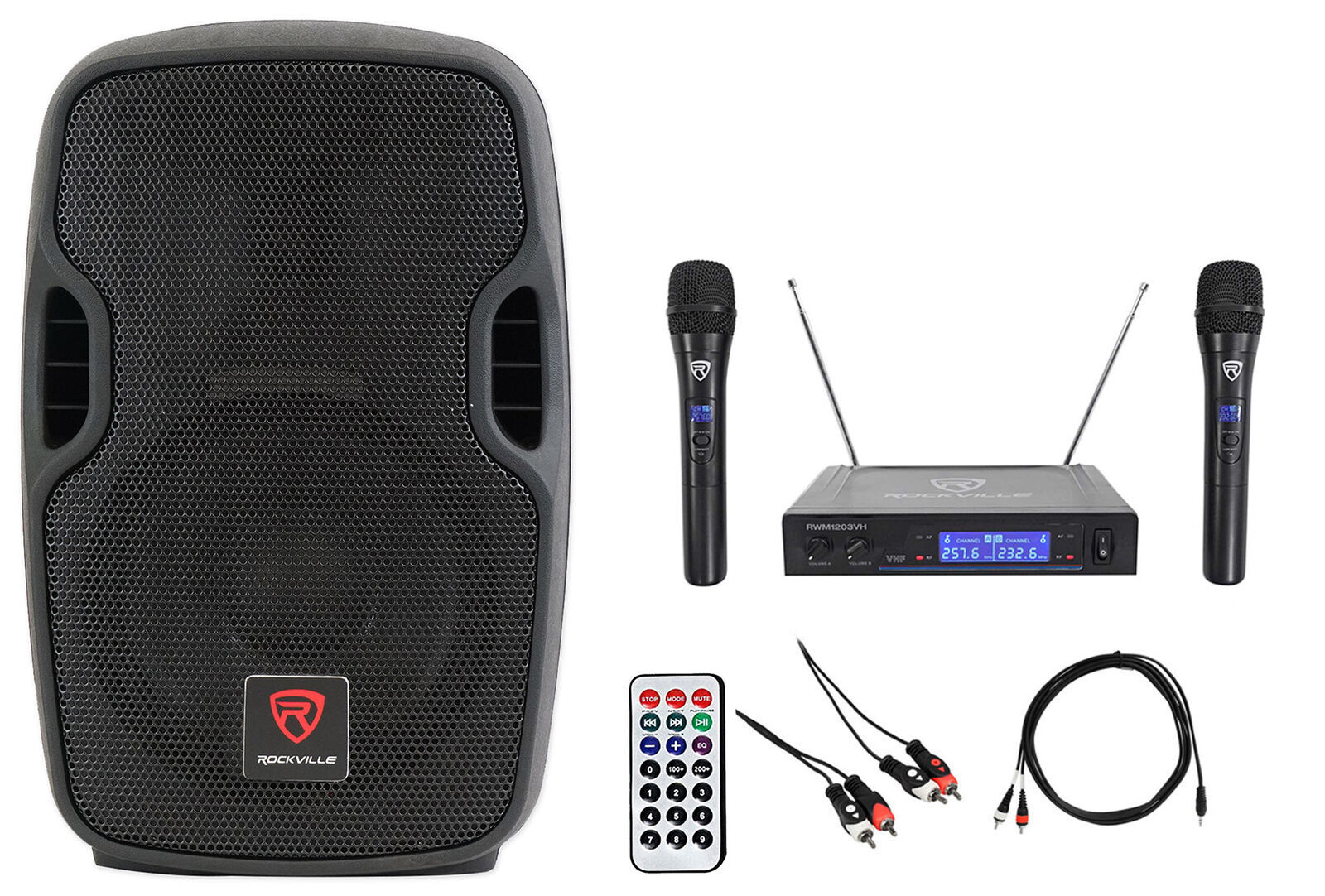 Rockville Pro Powered 8 Karaoke Machine System - Connect IPad, IPhone, Android, Laptop, TV