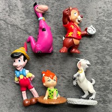 Lot of 5, Vintage 1990s Applause Disney RARE PVC Mini Figures Cake Toppers