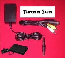 10V AC Adapter Power Supply & AV Cable for the NEC Turbo Duo Console System NEW