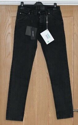 DOLCE & GABBANA MENS Slim Fit Black Jeans with Crown Detail DOLCE & GABBANA MENS Slim Fit Black Jeans with Crown Detail