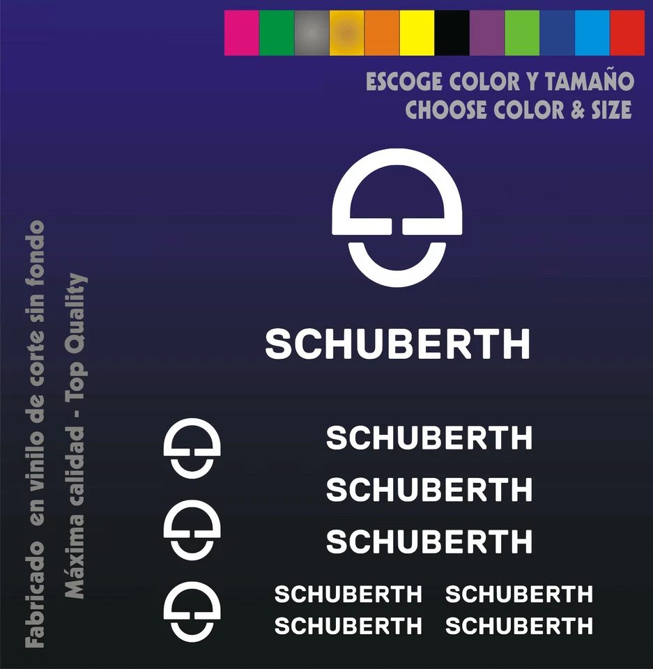 11 X PEGATINAS -STICKER- VINILO - PACK - Schuberth - HELMET - AUFKLEBER - CASCO