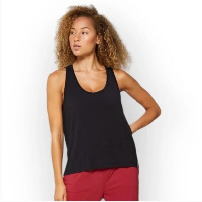 NWT Fourlaps Surge Tank Women's L Black Lightweight Cooling Mesh Panel Back NEW