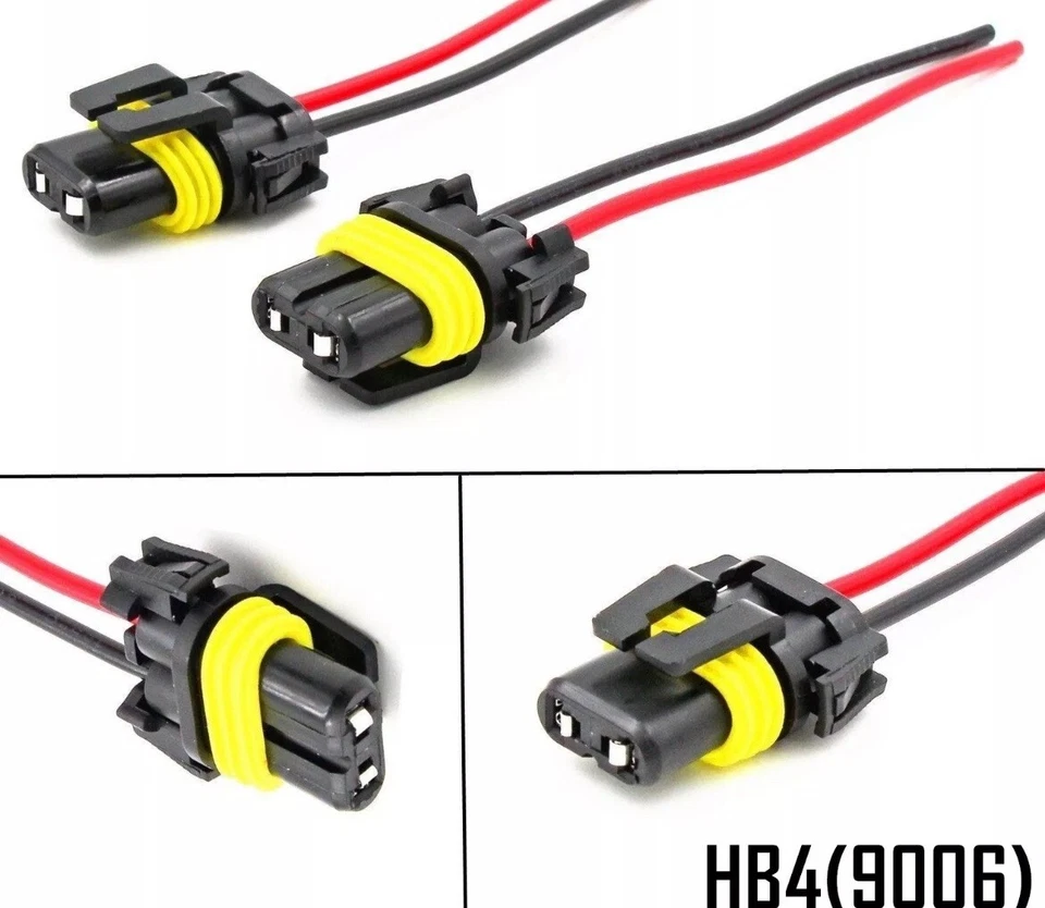 9006 Socket Female Adapter Wiring Harness Pigtail Plug Connector New Fast Shippi - Image 3 of 3