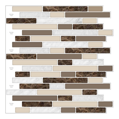 10pcs Peel and Stick 3d Backsplash Tile for Kitchen Bathroom self adhesive Tiles